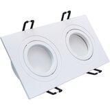 Mitea Lighting M206018 ugradna dupla svetiljka bela pravougaona | ePonuda.com
