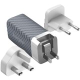 Energizer Omrežni polnilec GaN 5A USB in USB-C 65W Večvtičnica EU / Združeno kraljestvo / ZDA, Blanc / Gris, (5000007951) Cene