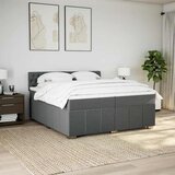  Krevet s oprugama i madracem tamnosivi 200 x 200 cm od tkanine | shoptok.hr