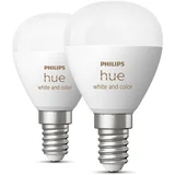 Philips Žarnice v kompletu 2 ks z žarnico E14, 5 W White and color ambiance –