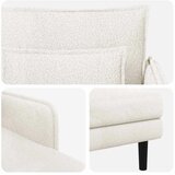  Preveliki šezlong Krem Bouclé - Krem 71 cm | shoptok.hr