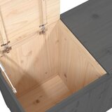  Kutija za rublje siva 88,5x44x66 cm od masivne borovine | shoptok.hr