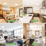 ZEMTY 18 cm kvadratna LED stropna svetilka | Shoptok.si
