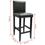  Barska Miza z 2 Barskima Stoloma Črne Barve, (20710969) | Shoptok.si
