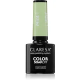 Claresa SoakOff UV/LED Color Mint gel lak za nohte odtenek 1 5 g