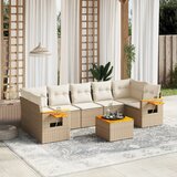 vidaXL 8-dijelni set vrtnih sofa od poliratana s jastucima bež | shoptok.hr
