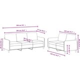 vidaXL 2-dijelni set sofa ružičasti baršunasti | shoptok.hr