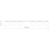  Stropna svetilka YOLI 6 črna, (21347906) | Shoptok.si