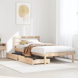 vidaXL Okvir kreveta bez madraca 90 x 190 cm od masivne borovine Cijene