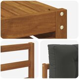  Set vanjskih sofa 9 pcs Prirodna i antracit Čvrsto drvo akacije | shoptok.hr