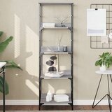 vidaXL Knjižna polica siva sonoma 50x33x153 cm inženirski les | Shoptok.si