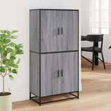 vidaXL Visoka ploča siva Sonoma 68x35x139 cm Konstruirano drvo | shoptok.hr