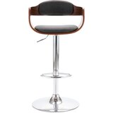  Barski stolček vezan les in sivo blago, (20817418) | Shoptok.si