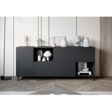 P & B ŠIROKA KOMODA, črna | Shoptok.si