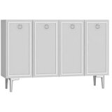 Hanah home komoda wolly KM120 white silver | ePonuda.com