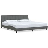 vidaXL okvir za krevet bez madraca tamnosivi 200x200 cm od tkanine | shoptok.hr