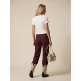 Sinsay Pamučna bluza kratkih rukava s kopčanjem na gumbe i ukrasnim obrubom | shoptok.hr