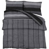  Set posteljine za poplun tamnosivi 225x220 cm pamučni | shoptok.hr