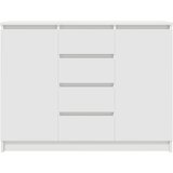  Komoda s ladicama bijela 100,5x35x76 cm konstruirano drvo | Eponuda.com