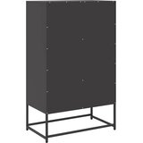  Visoka komoda crna 68x39x111,5 cm od čelika | Eponuda.com