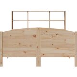 vidaXL Krevet s regalom za knjige bez madraca 150 x 200 cm od borovine | shoptok.hr