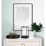 Fischer & Honsel Crno-bijela stolna lampa s tekstilnim sjenilom (visina 28,5 cm) Gilli – | shoptok.hr