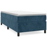 Box spring krevet s madracem tamnoplavi 80 x 200 cm baršunasti | shoptok.hr