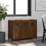  Komoda smeđa boja hrasta 100 x 35 x 70 cm od konstruiranog drva | shoptok.hr