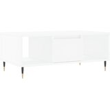 Maison Chic Klubska mizica - kavna mizica - Nizka mizica bela 90x50x36,5 cm inženirski les, (21754250) Cene