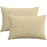  Presvlaka za jastuk 2 pcs ALMELO Siva zelena 40 x 60 cm Kord | shoptok.hr