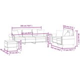 vidaXL 3-dijelni set sofa s jastucima crni baršunasti | shoptok.hr