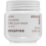 Innisfree Super Volcanic Pore Clay Mask čistilna maska za obraz iz ilovice za glajenje kože in zmanjšanje por 100 ml | Shoptok.si