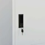 vidaXL Garderobna omara svetlo siva 80x50x180 cm jeklo | Shoptok.si