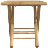  3-dijelni sklopivi bistro set s krem bijelim jastucima bambus | Eponuda.com