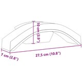  Vanjske LED zidne svjetiljke 2 kom crne od lijevanog aluminija | shoptok.hr