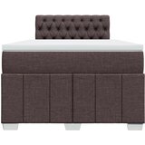  Krevet s oprugama i madracem tamnosmeđi 120 x 200 cm od tkanine | shoptok.hr