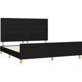  Okvir kreveta bez madraca crni 180x200 cm od tkanine | shoptok.hr