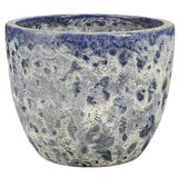  Okrogel cvetlični lonec Machu (Ø x V: 35 x 27 cm, Keramika, Modra) | Shoptok.si