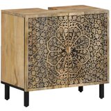 vidaXL Kopalniška omarica 62x33x58 cm trden mangov les | Shoptok.si