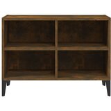 TV ormarić s metalnim nogama dimljeni hrast 69,5 x 30 x 50 cm | shoptok.hr