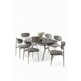 Hanah home trpezarijski set, 7 dijelova, siva | Eponuda.ba