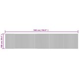  Tepih pravokutni sivi 100 x 500 cm od bambusa | shoptok.hr