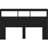 Ormarić Omarica za vzglavje postelje LED črna hrast 160x17x102 cm | Shoptok.si