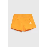 Adidas Otroške kopalne kratke hlače oranžna barva