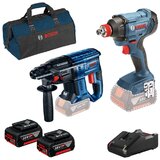 Bosch set akumulatorskih orodij (gbh 180-LI, gdx 180-LI, 2x baterija gba 18V 4,0 ah, hitri polnilnik gal 18V-40, torba za orodje)) cene