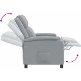  Fotelja s nagibom Svjetlosiva Tkanina | shoptok.hr