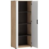 MID.YOU Arhivska Omara Emmik, Bela, Barva Hrasta | Shoptok.si