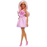 Barbie Fashionistas lutka št. 238 v rožnati obleki brez naramnic - 1 k. Cene