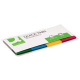 Q-Connect Post-it označevalci Quick tabs transparent barvni rob 45x25 ,4 x 40l KF01225, (20377655) | Shoptok.si