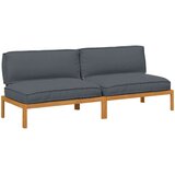  Set sofe s jastukom 2 pcs Antracit Čvrsto drvo akacije | shoptok.hr